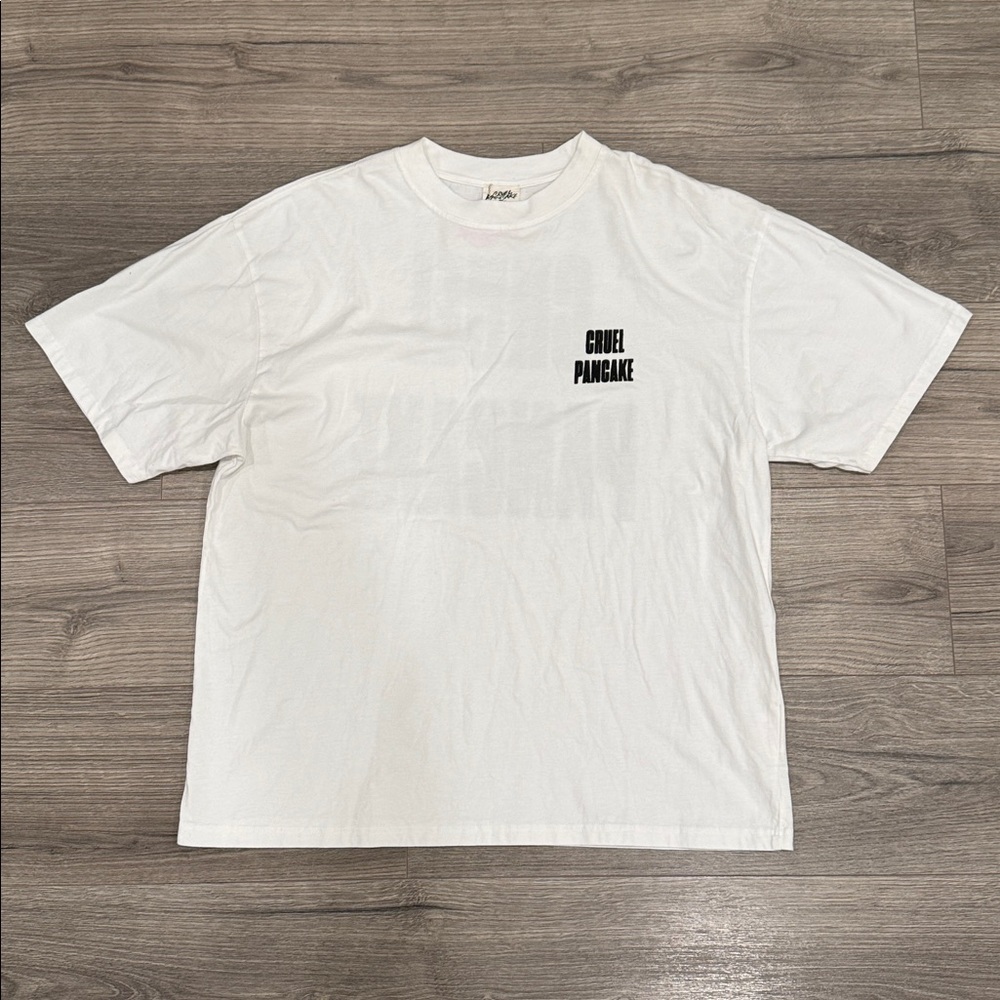 Cruel Pancake White Tee Men’s Size Medium/Large